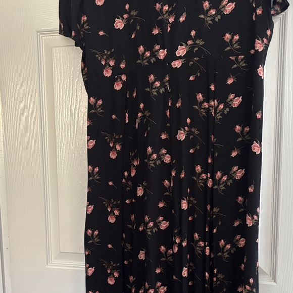 Reformation Dark Floral Dress with Pink Accents - Picture 8 of 8